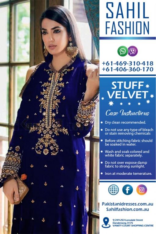 Gul Ahmed Velvet Dresses Online