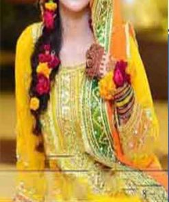 Pakistani latest mehndi dresses
