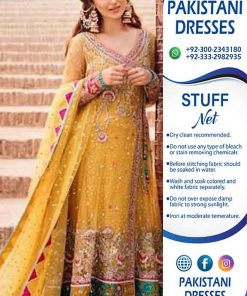 Pakistani mehndi frock dresses