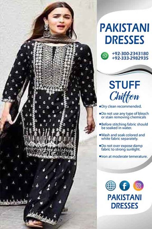 pakistani chiffon dresses online