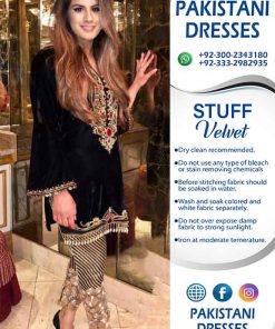 Pakistani Velvet Dresses 2019