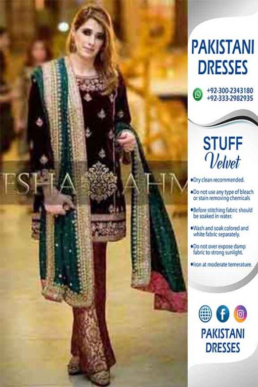 Aisha Imran Velvet Dresses Online