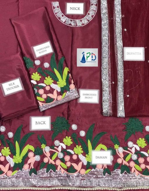 Sana Javed Latest Silk suit online