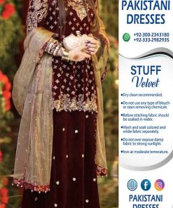 Pakistani Wedding Velvet Dresses