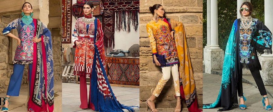 Latest-Sana-Safinaz-Winter-Shawl-Dresses-Collection