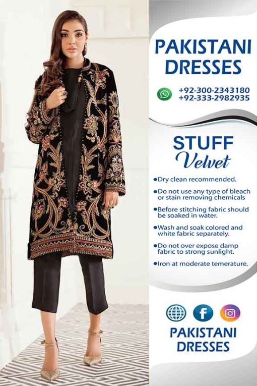 Pakistani Micro Velvet Dresses