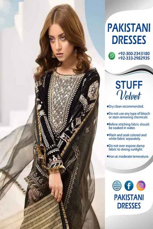 Pakistani Velvet Clothes Collection
