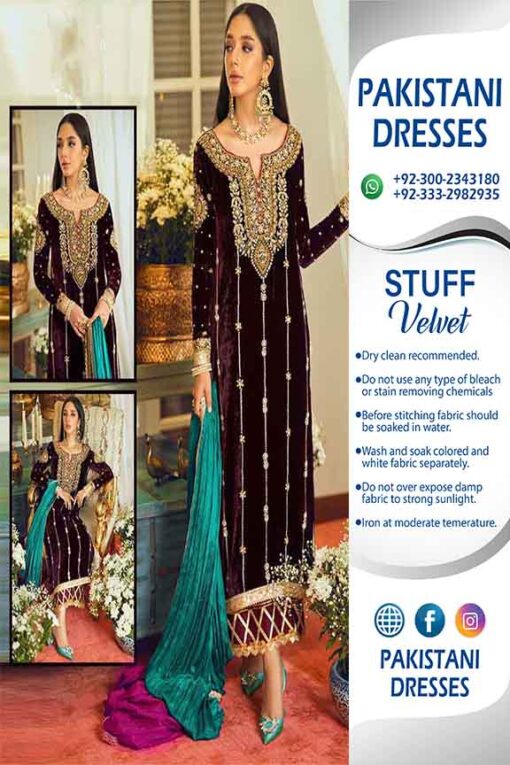 Annus Abrar Velvet Dresses Collection
