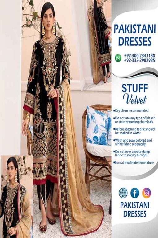 Asim Jofa Velvet Dresses Online