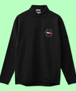 Black Tommy Hilfiger Men's Long Sleeve Fleece Sweat Shirt