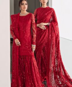 Baroque Bridal Eid Saree 2025