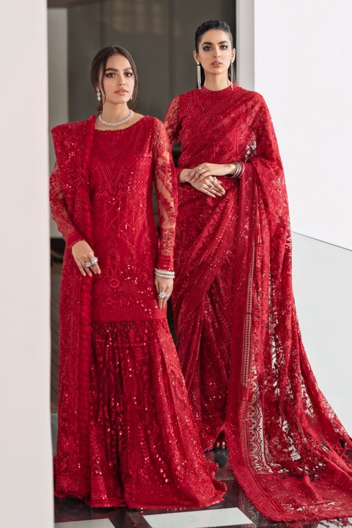 Baroque Bridal Eid Saree 2025